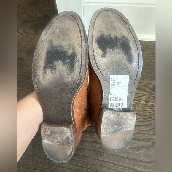 Women's Brown Leather Booties - Picture 7 of 8